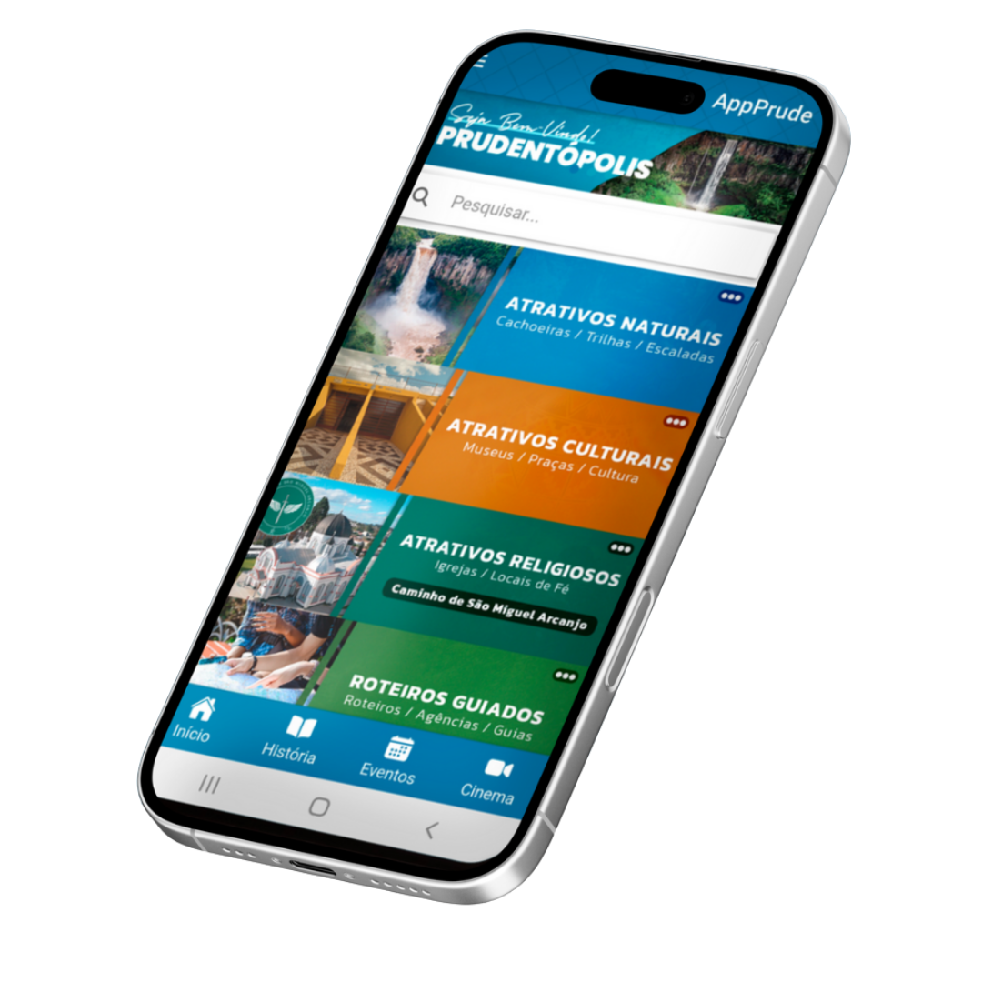 AppPrude com informações turísticas de Prudentópolis