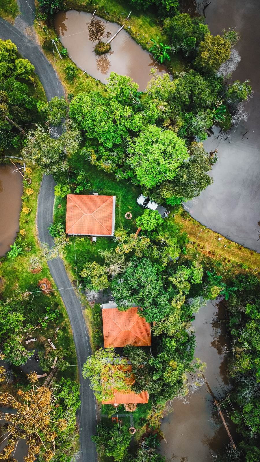 Vista aérea da FOX Pousada